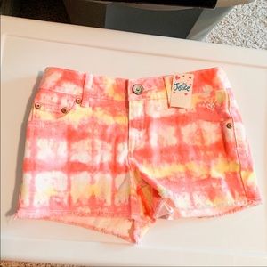 Justice l Tie Dye Denim Shorts sz 10